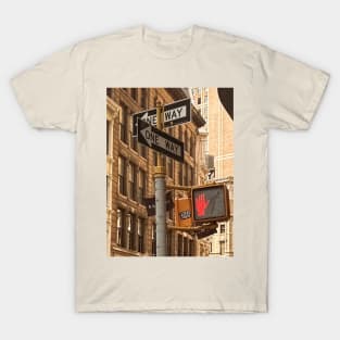 Manhattan Street Signs New York City T-Shirt